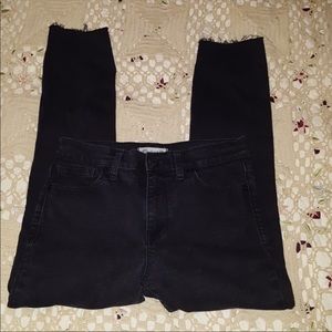 Madewell High Riser Skinny in Black Frost